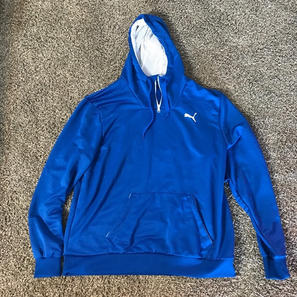 puma blue hoodie